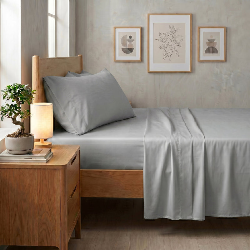 TENCEL Lyocell Sheet Set 4-Piece Moisture-Wicking All-Season Sleep