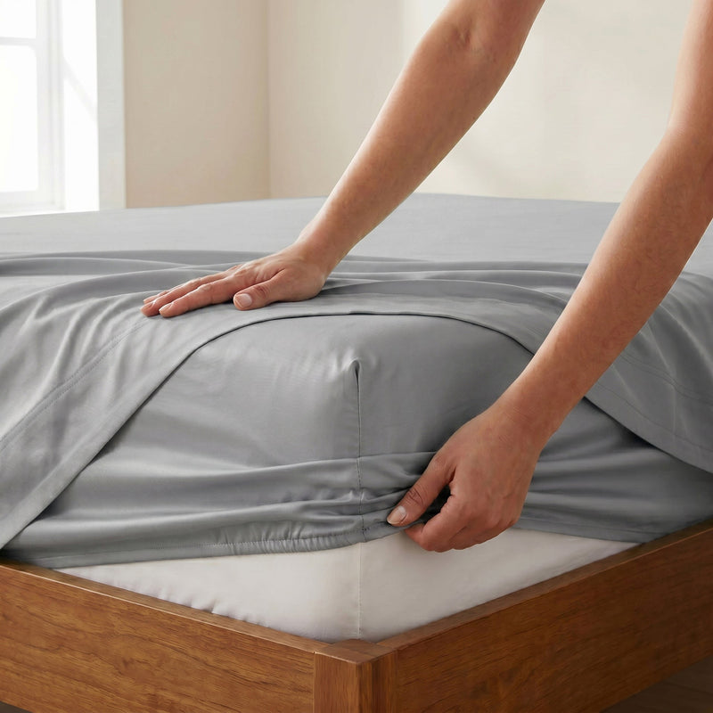 TENCEL Lyocell Sheet Set 4-Piece Moisture-Wicking All-Season Sleep