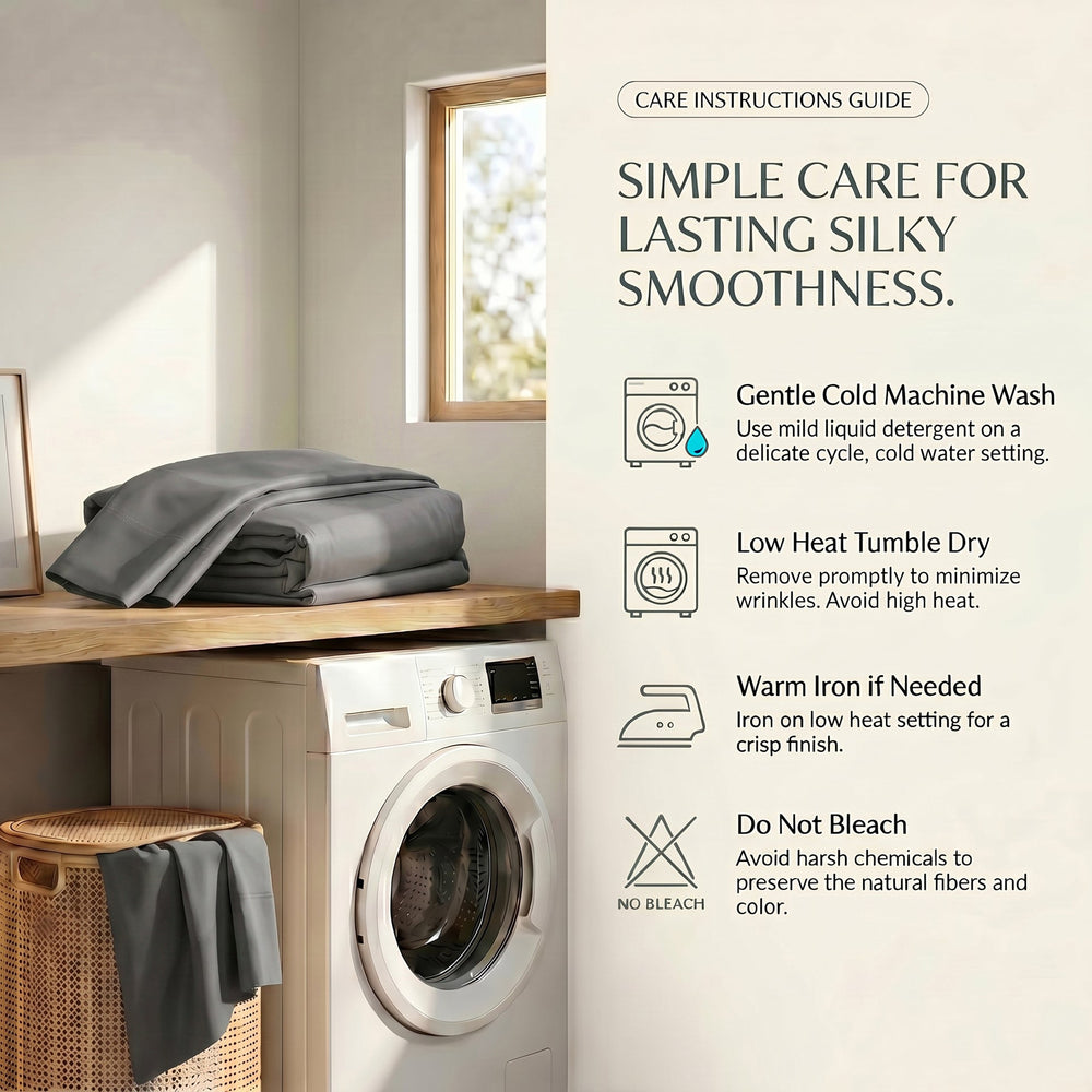 TENCEL Lyocell Sheet Set 4-Piece Moisture-Wicking All-Season Sleep Media 168
