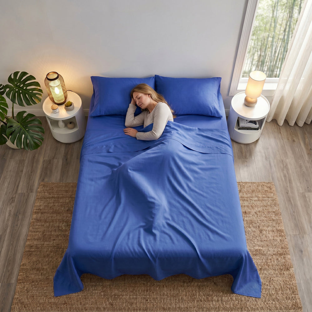 TENCEL Lyocell Sheet Set 4-Piece Moisture-Wicking All-Season Sleep Media 45