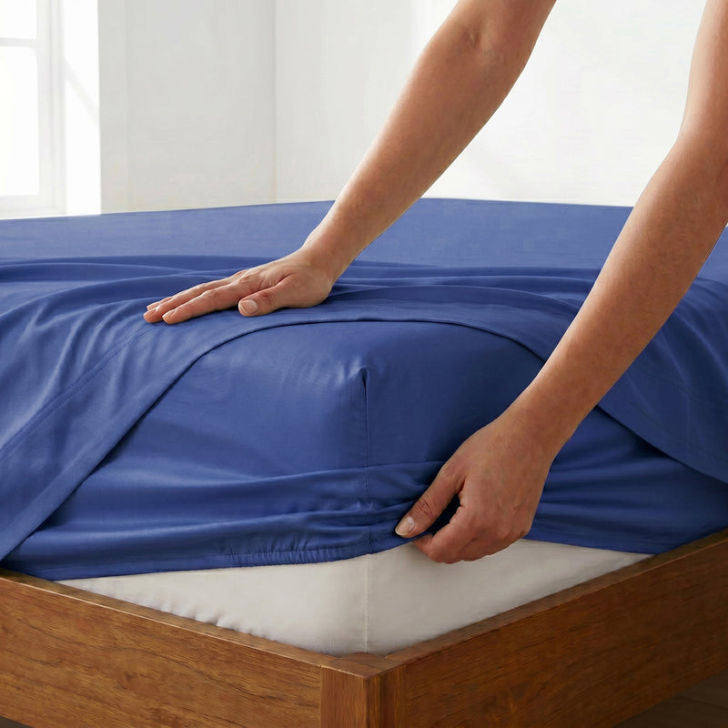 TENCEL Lyocell Sheet Set 4-Piece Moisture-Wicking All-Season Sleep