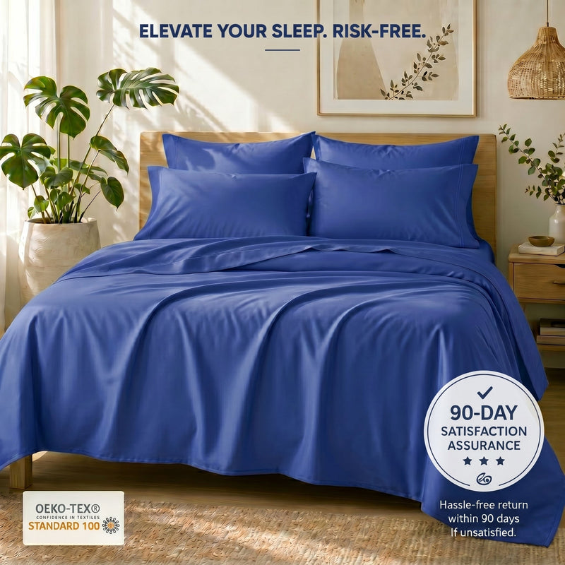 TENCEL Lyocell Sheet Set 4-Piece Moisture-Wicking All-Season Sleep
