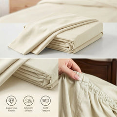 Bamboo Sheet Set Organic Bamboo & Oeko-Tex Certified Soft Sleep Comfort perspective