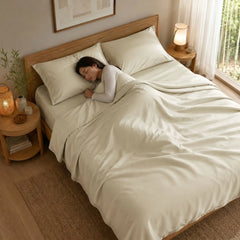 Bamboo Sheet Set Organic Bamboo & Oeko-Tex Certified Soft Sleep Comfort perspective