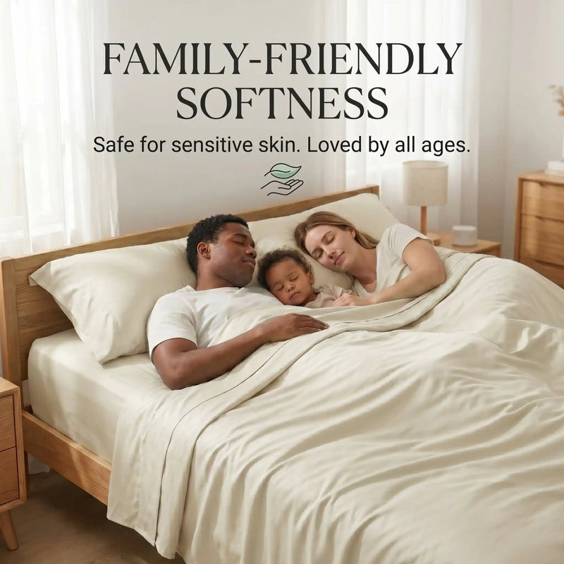 Bamboo Sheet Set Organic Bamboo & Oeko-Tex Certified Soft Sleep Comfort