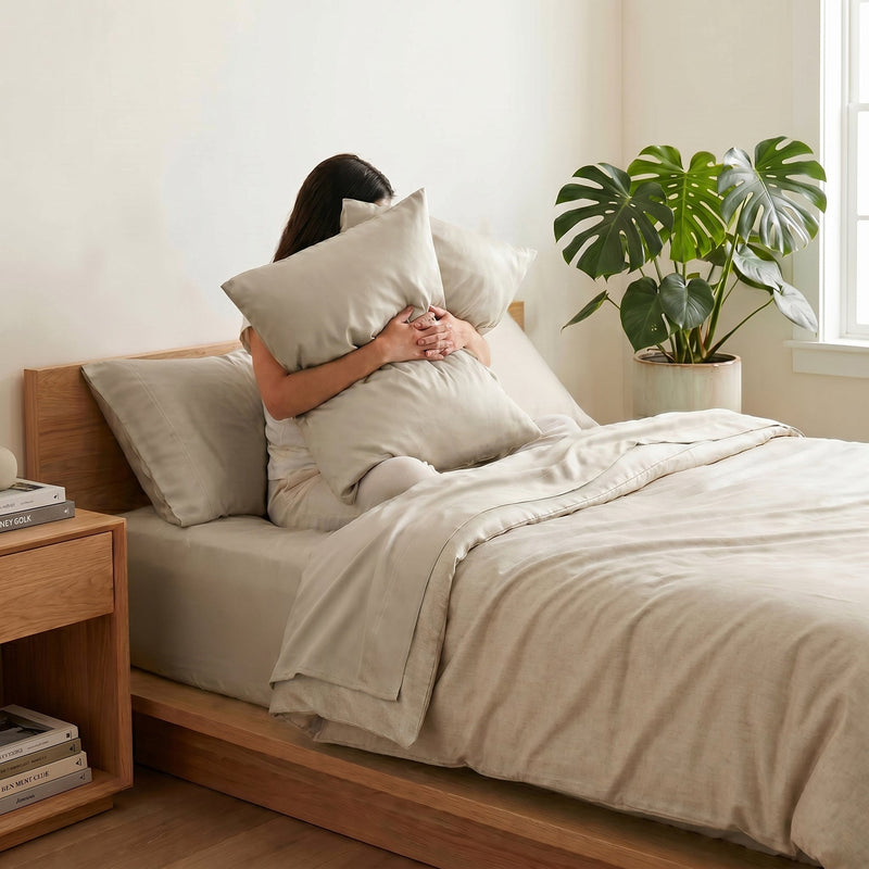 TENCEL Lyocell Sheet Set 4-Piece Moisture-Wicking All-Season Sleep