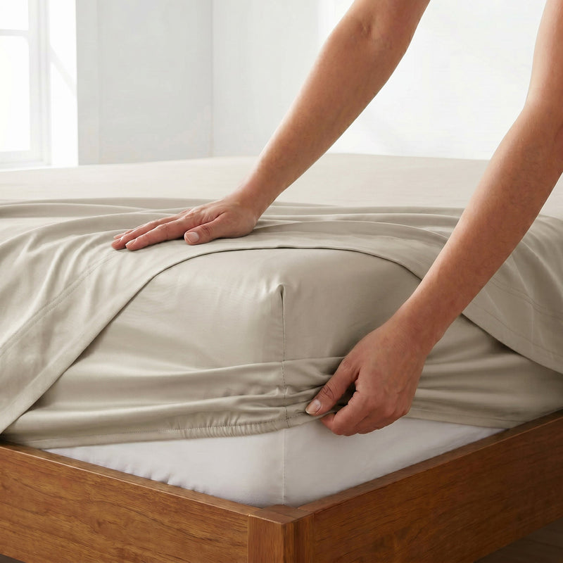 TENCEL Lyocell Sheet Set 4-Piece Moisture-Wicking All-Season Sleep