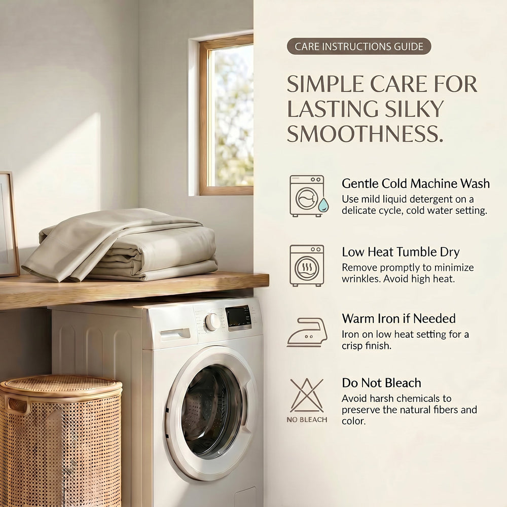 TENCEL Lyocell Sheet Set 4-Piece Moisture-Wicking All-Season Sleep Media 92