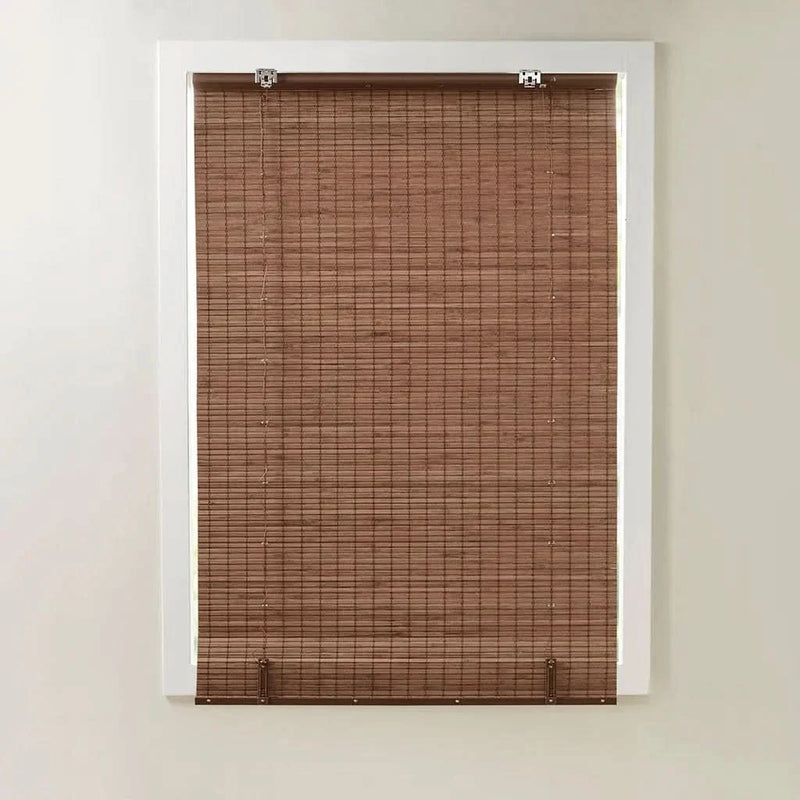 Bamboo Roman Shade Light Filtering 64-Inch Window Covering For Living Room