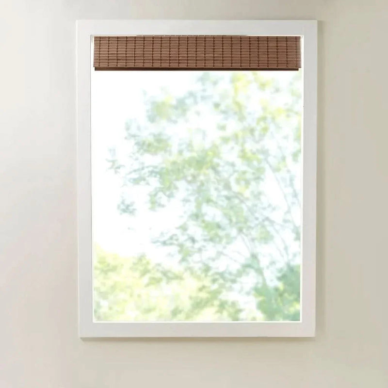 Bamboo Roman Shade Light Filtering 64-Inch Window Covering For Living Room