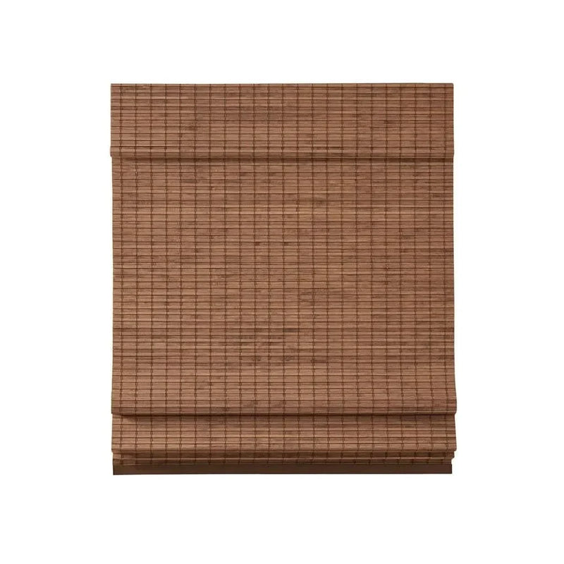 Bamboo Roman Shade Light Filtering 64-Inch Window Covering For Living Room