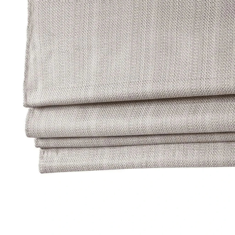 Room Darkening Roman Shade Polyester Cordless Basketweave Window Shade