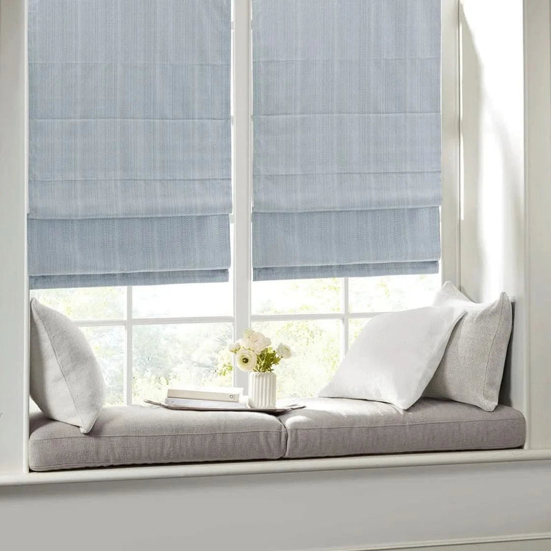 Room Darkening Roman Shade Polyester Cordless Window Treatment For Living Rooms