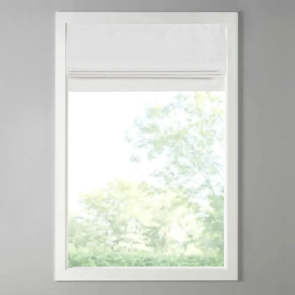 Room Darkening Cordless Roman Shade Polyester Casual Window Treatment Media 15