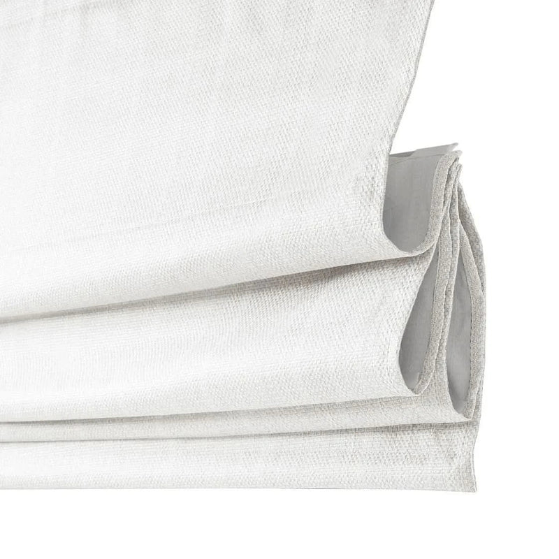 Cordless Roman Shade Polyester White Casual Living Room Window Treatment