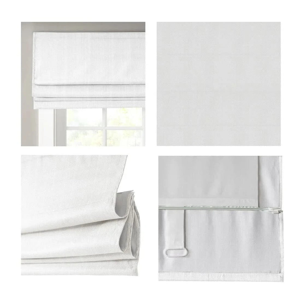 Room Darkening Cordless Roman Shade Polyester Casual Window Treatment Media 6
