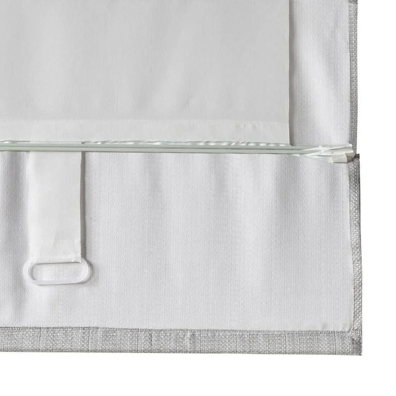 Room Darkening Roman Shade Cordless Basketweave Polyester Casual Window Shade