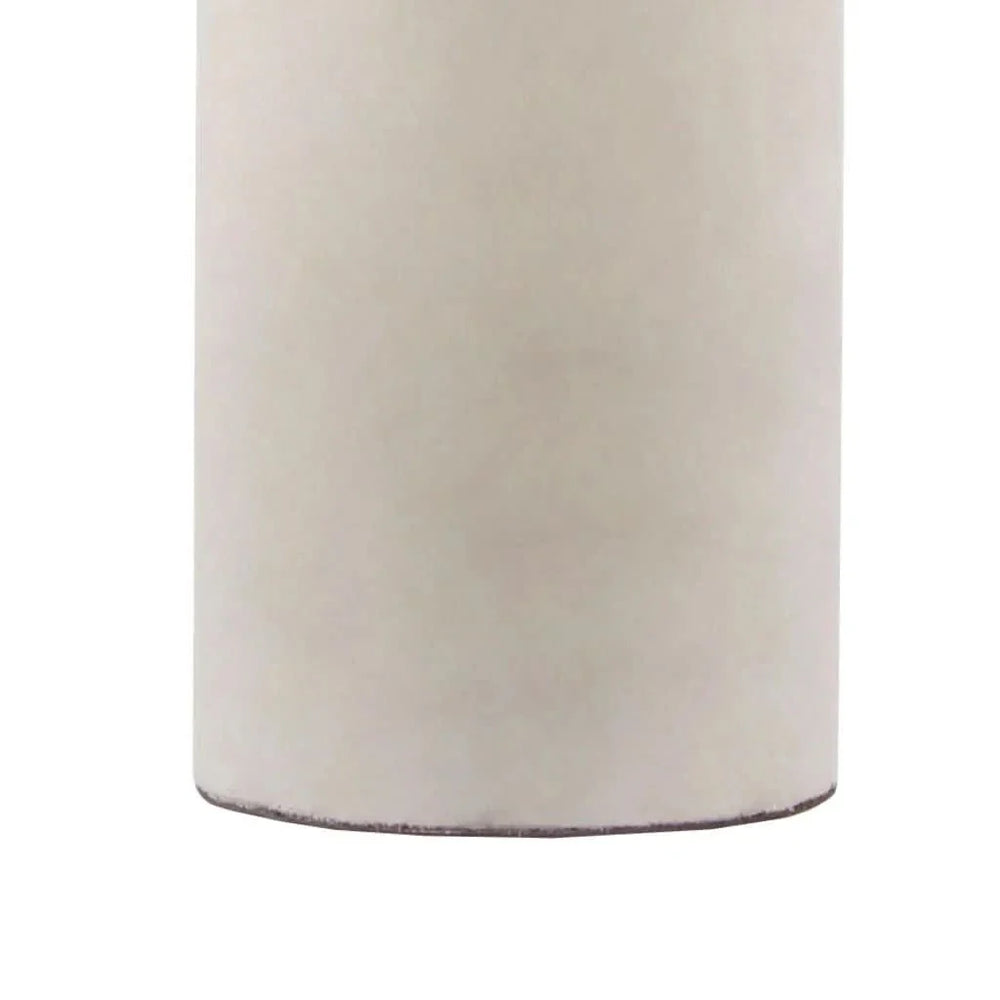 Concrete Table Lamp with Brass Base & Black Drum Shade Living Room Media 6
