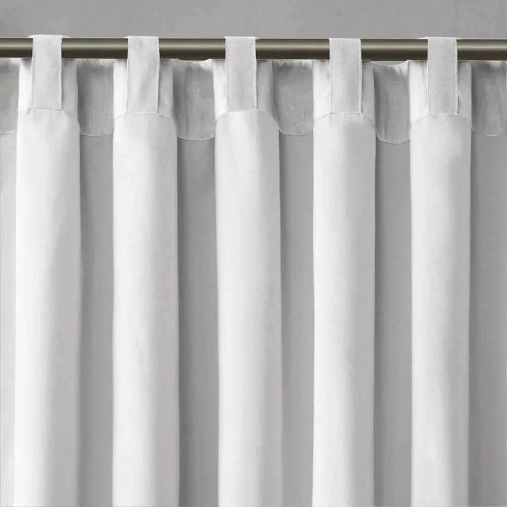 Curtain Panel Polyester Embroidered White Curtains With Branch Design Media 7