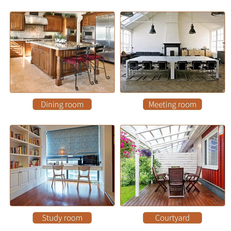 Dining Chairs Leather Rattan Set of 2 Chrome Legs Mid Century Modern