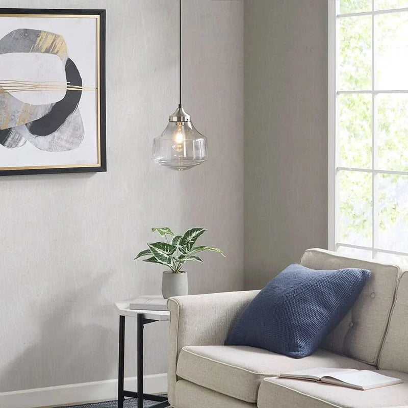 Glass Pendant Bell-Shaped Ceiling Light For Living Rooms Home Decor