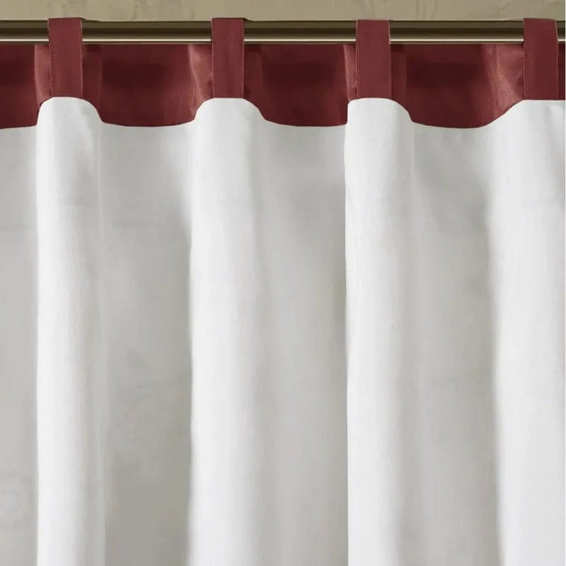 Embroidered Curtain Panel Polyester Floral Embroidery For Living Room