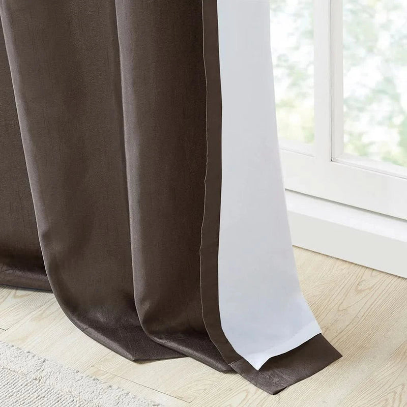 Embroidered Curtain Panel Polyester Floral Embroidery For Living Room