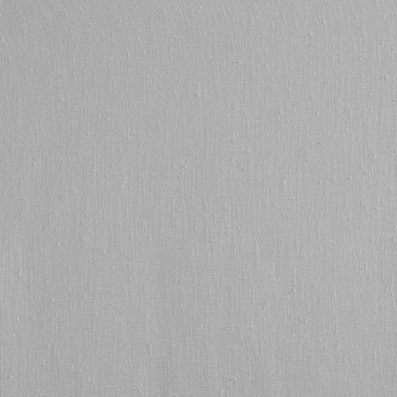 Linen Curtains Grey Tab Top Panel Floral Embellished Single Panel
