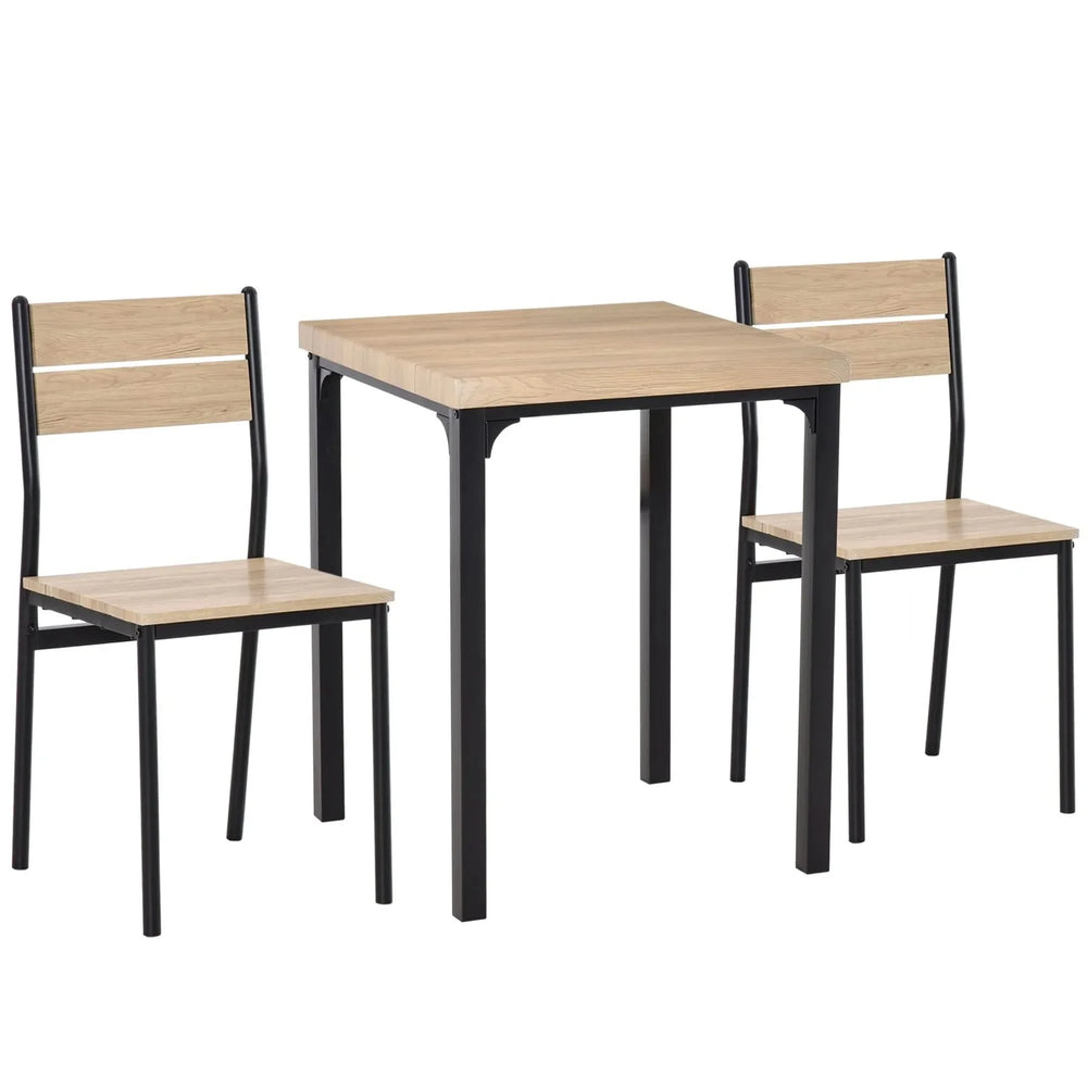 Dining Table Set For 2 Wooden Top Space Saving For Small Apartments Media 1