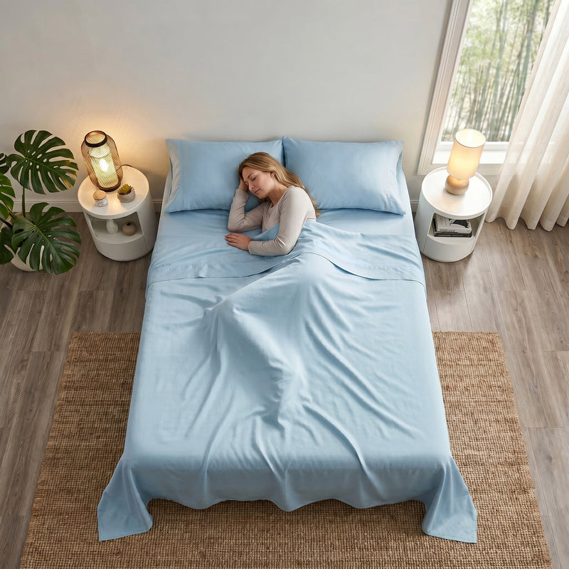 TENCEL Lyocell Sheet Set 4-Piece Moisture-Wicking All-Season Sleep