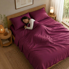 Bamboo Sheet Set Organic Bamboo & Oeko-Tex Certified Soft Sleep Comfort perspective