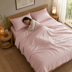 Bamboo Sheet Set Organic Bamboo & Oeko-Tex Certified Soft Sleep Comfort perspective