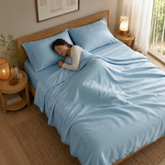Bamboo Sheet Set Organic Bamboo & Oeko-Tex Certified Soft Sleep Comfort perspective