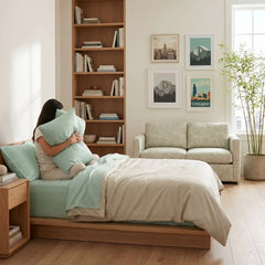 Bamboo Sheet Set Organic Bamboo & Oeko-Tex Certified Soft Sleep Comfort perspective