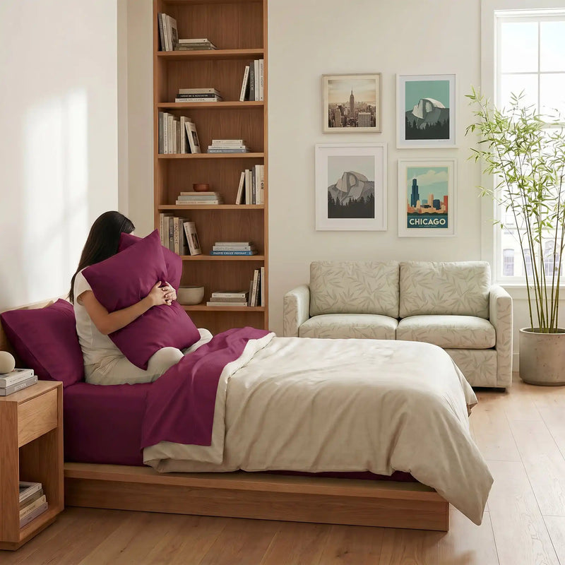 Bamboo Sheet Set Organic Bamboo & Oeko-Tex Certified Soft Sleep Comfort