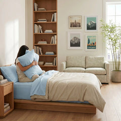 Bamboo Sheet Set Organic Bamboo & Oeko-Tex Certified Soft Sleep Comfort perspective