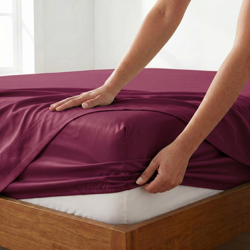 TENCEL Lyocell Sheet Set 4-Piece Moisture-Wicking All-Season Sleep