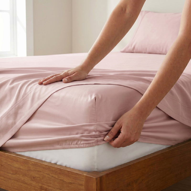 TENCEL Lyocell Sheet Set 4-Piece Moisture-Wicking All-Season Sleep