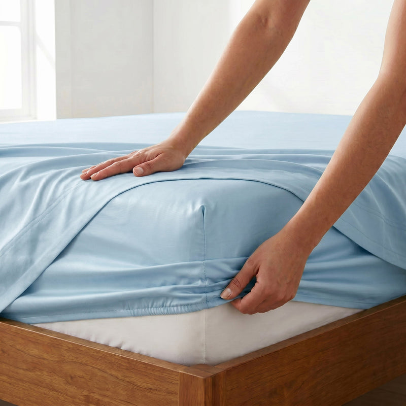TENCEL Lyocell Sheet Set 4-Piece Moisture-Wicking All-Season Sleep