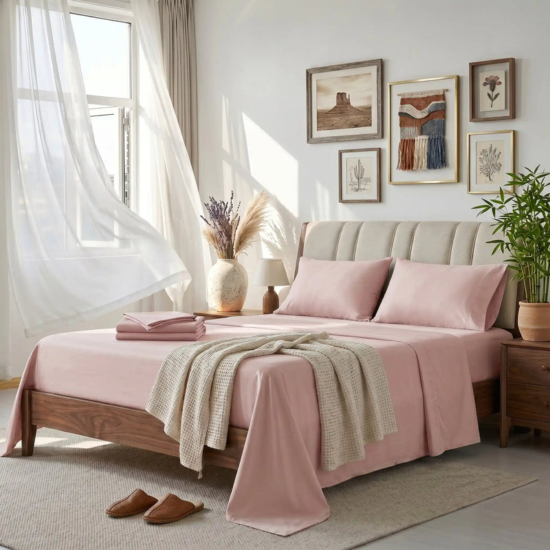 Bamboo Sheet Set Organic Bamboo & Oeko-Tex Certified Soft Sleep Comfort