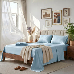 Bamboo Sheet Set Organic Bamboo & Oeko-Tex Certified Soft Sleep Comfort perspective