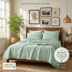 Bamboo Sheet Set Organic Bamboo & Oeko-Tex Certified Soft Sleep Comfort perspective