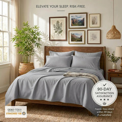 Bamboo Sheet Set Organic Bamboo & Oeko-Tex Certified Soft Sleep Comfort perspective