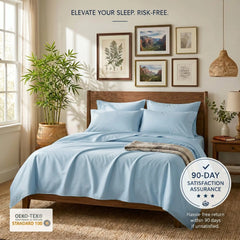 Bamboo Sheet Set Organic Bamboo & Oeko-Tex Certified Soft Sleep Comfort perspective