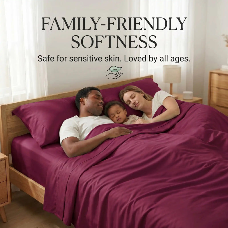 Bamboo Sheet Set Organic Bamboo & Oeko-Tex Certified Soft Sleep Comfort