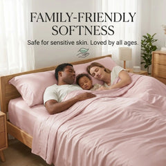 Bamboo Sheet Set Organic Bamboo & Oeko-Tex Certified Soft Sleep Comfort perspective