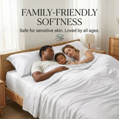 Bamboo Sheet Set Organic Bamboo & Oeko-Tex Certified Soft Sleep Comfort perspective