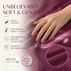 TENCEL Lyocell Sheet Set 4-Piece Moisture-Wicking All-Season Sleep perspective