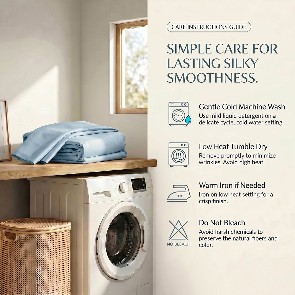 TENCEL Lyocell Sheet Set 4-Piece Moisture-Wicking All-Season Sleep Media 187
