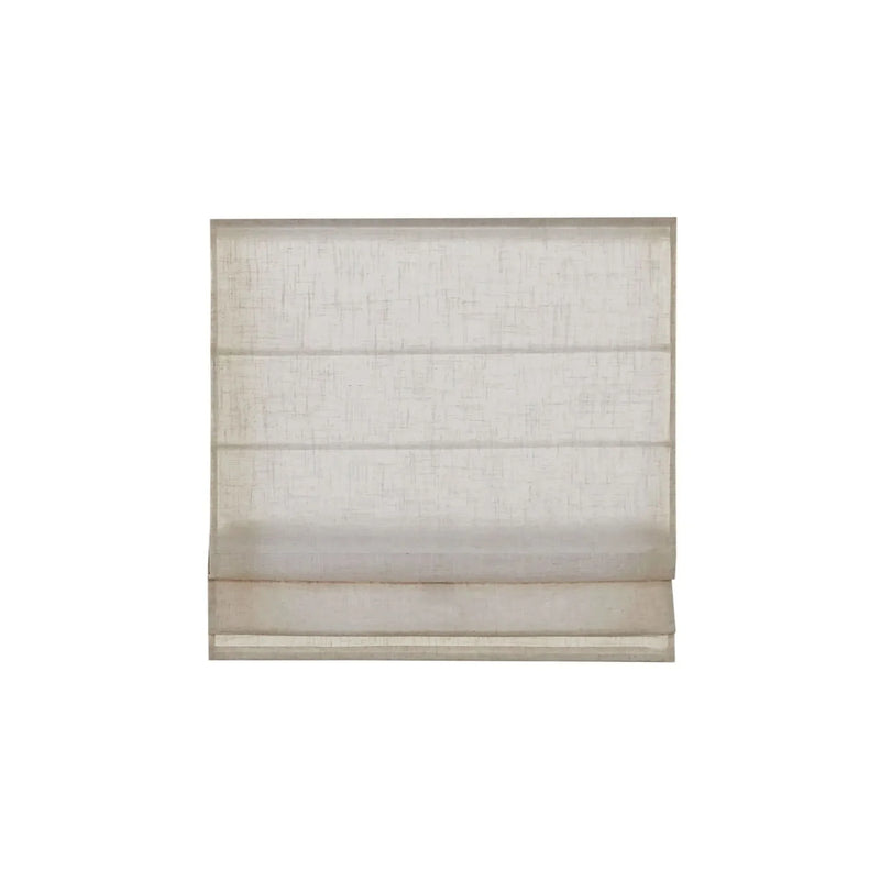 Linen Blend Light Filtering Roman Shade Cordless 29x64 Natural Textured